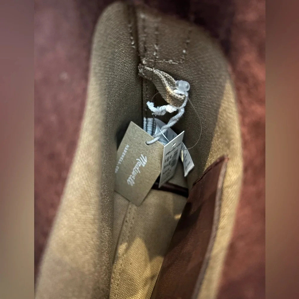 NWT Madewell Essential Mini Tote Bucket Bag Chocolate Raisin - Picture 5 of 9